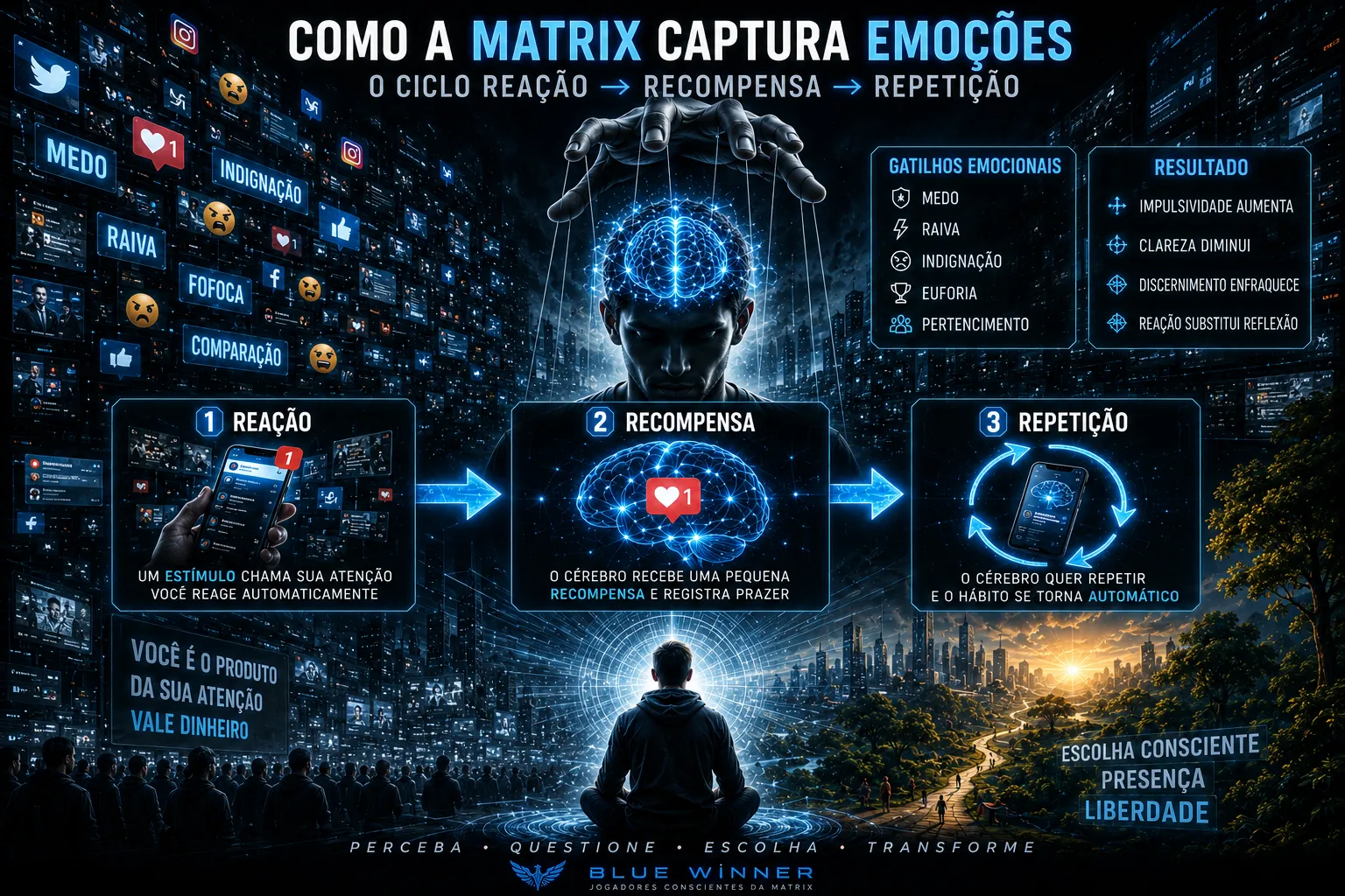 Como a Matrix captura emoções