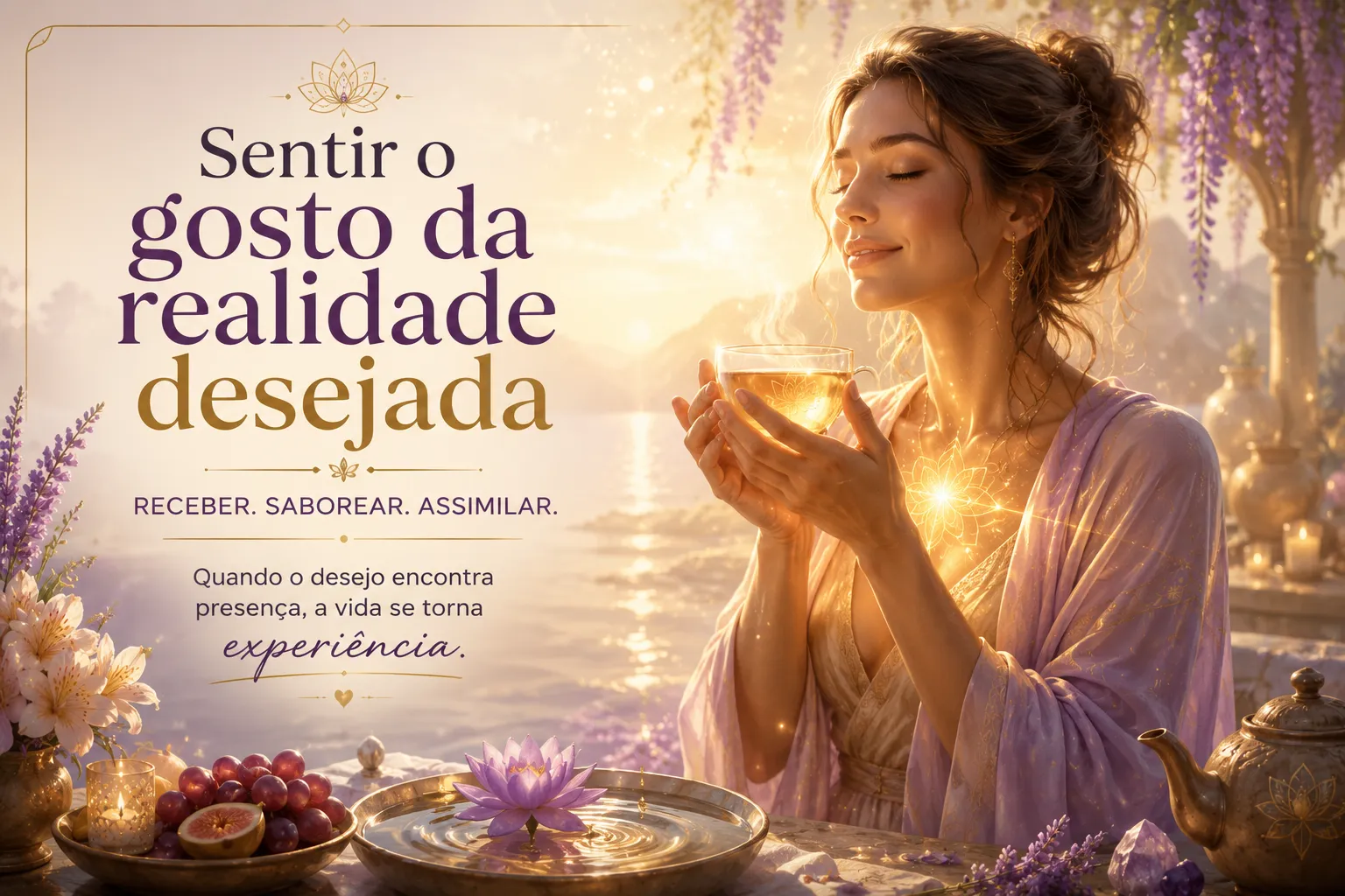 Sentir o gosto da realidade desejada